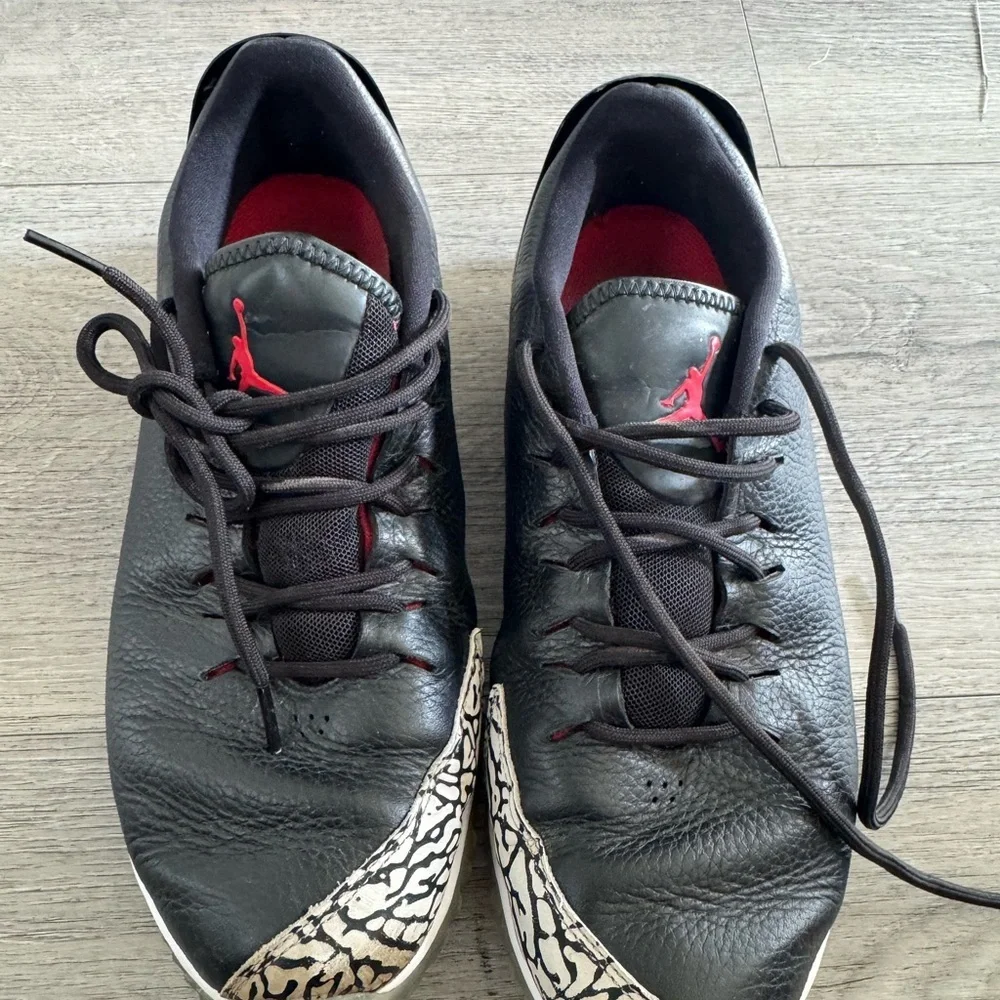 Nike Golf Air Jordan ADG Masters golf shoes in black and cement grey Men’s 8.5